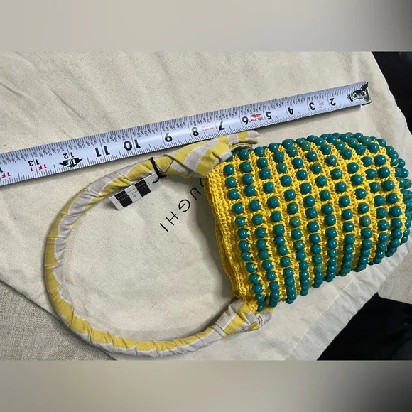 Lele Sadoughi Sunflower Beatrix Crochet Bag With Stone beaded embellishments - Picture 12 of 14